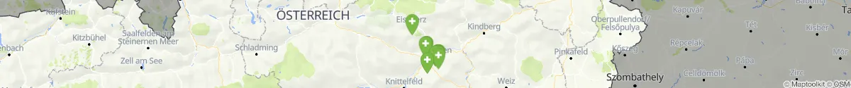 Map view for Pharmacies emergency services nearby Eisenerz (Leoben, Steiermark)